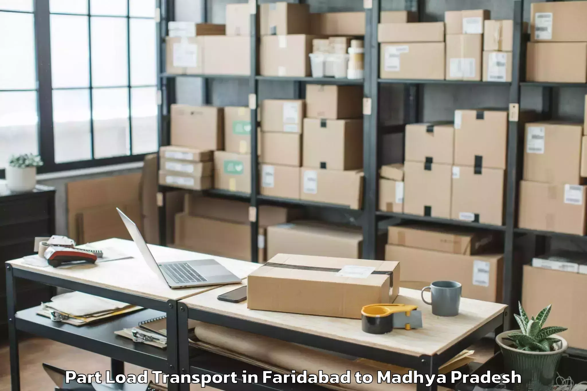 Discover Faridabad to Manpur Part Load Transport